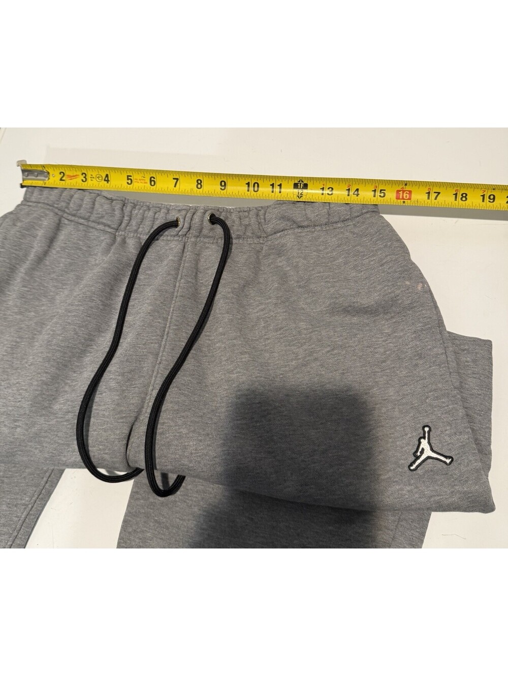 Mens Jordan Air Sweatpants Size XL Gray Cut Off - Picture 4 of 5